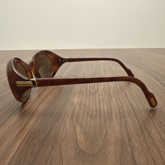 Vintage 1991 Cartier Frission Oval Tortoise/Gold 130 Women’s Sunglasses Rare main image 5